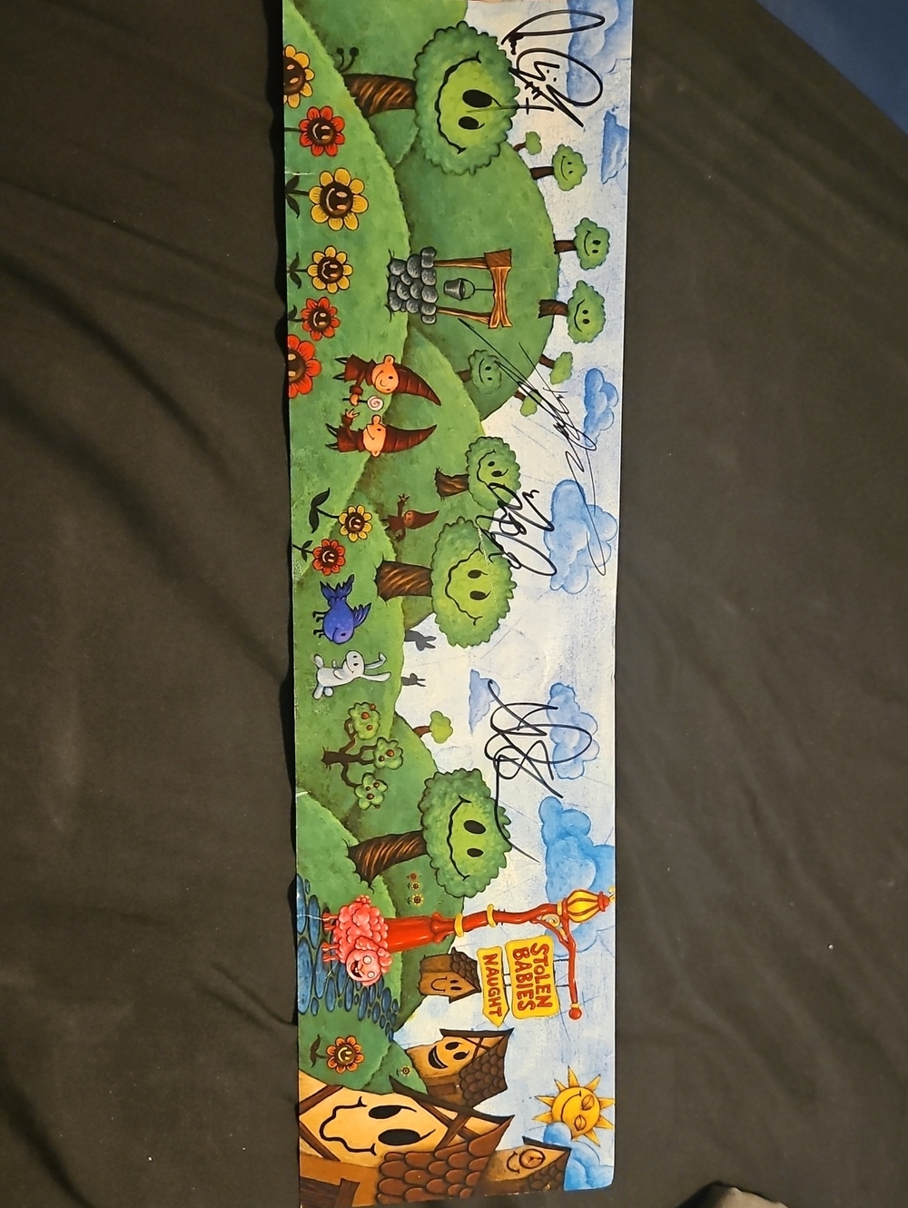 Vintage Autographed Stolen Babies band Naught Poster